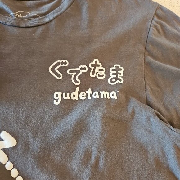 Gudetama the Lazy Egg Lot Plush Figure Sanrio Noodle Bowl and XS T Shirt Gray - Picture 3 of 11